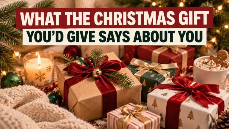 What The Christmas Gift You'd Give Says About You