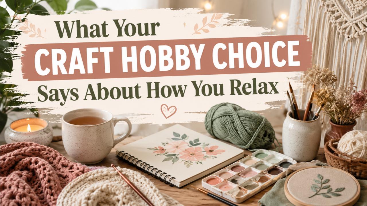 What Your Craft Hobby Choice Says About How You Relax
