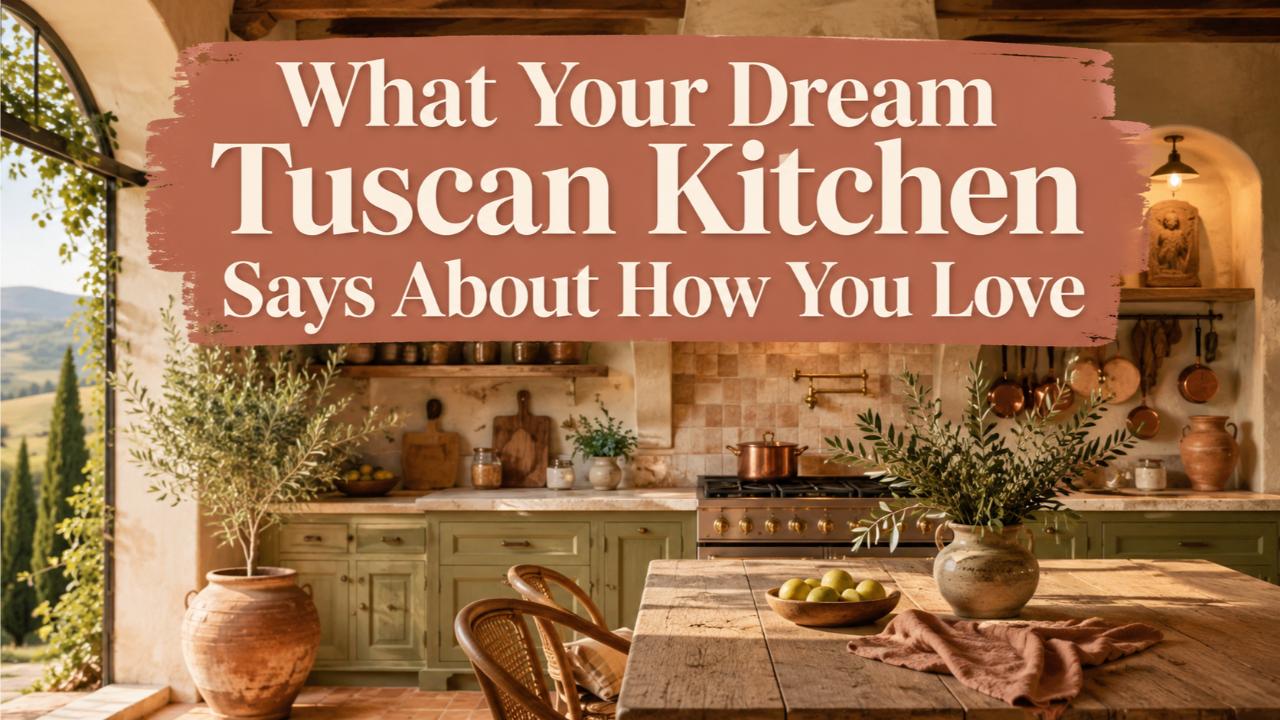 What Your Dream Tuscan Kitchen Says About How You Love