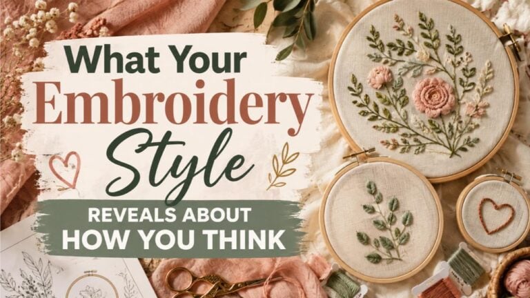 What Your Embroidery Style Reveals About How You Think