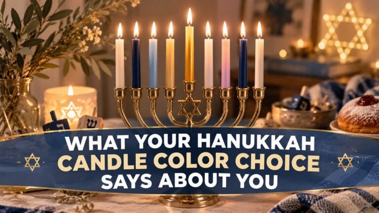 What Your Hanukkah Candle Color Choice Says About You