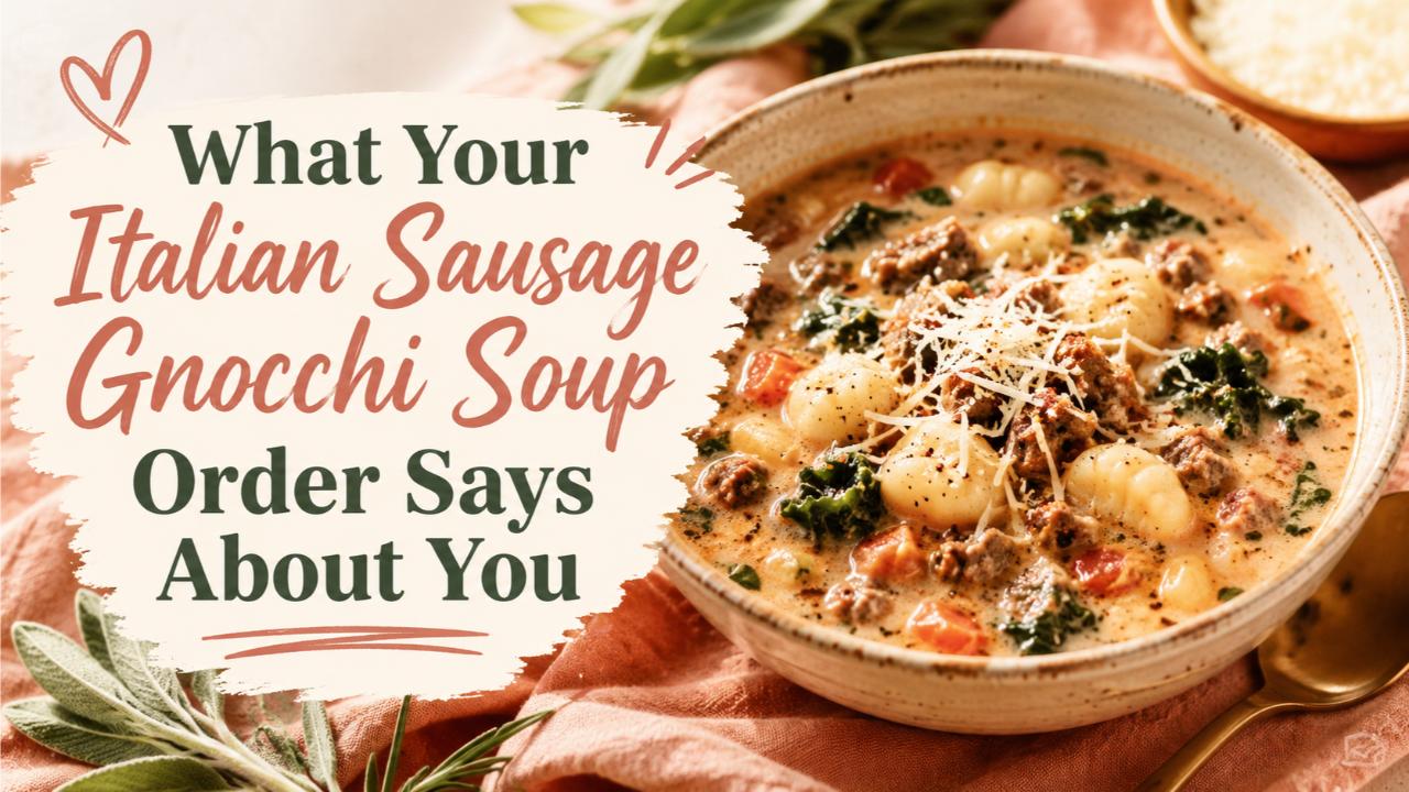 What Your Italian Sausage Gnocchi Soup Order Says About You