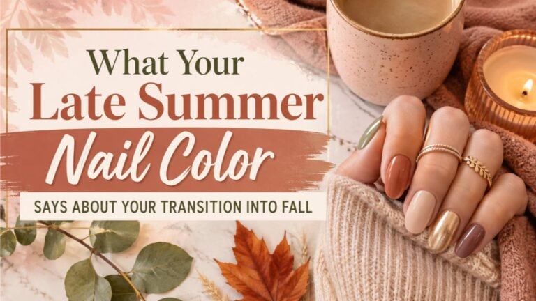 What Your Late Summer Nail Color Says About Your Transition Into Fall