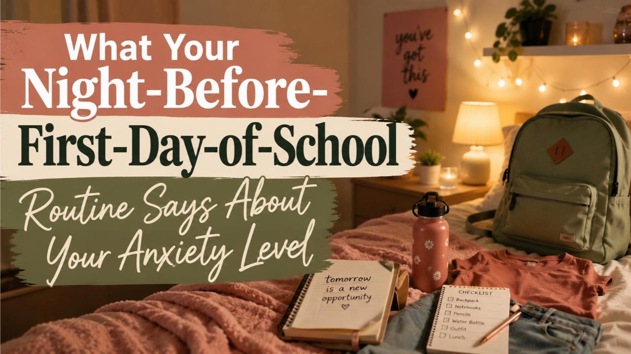 What Your Night-Before-First-Day-of-School Routine Says About Your Anxiety Level