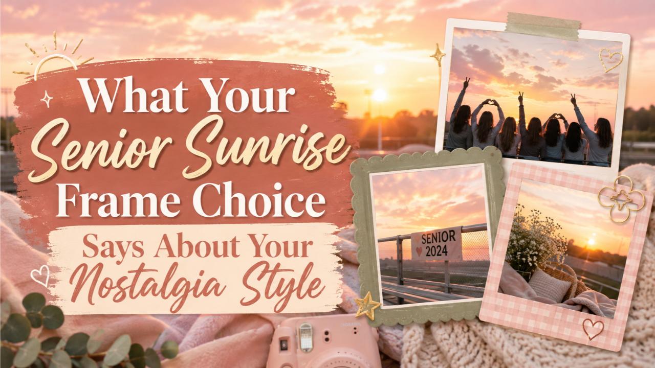 What Your Senior Sunrise Frame Choice Says About Your Nostalgia Style