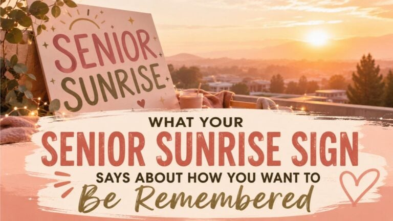 What Your Senior Sunrise Sign Says About How You Want to Be Remembered