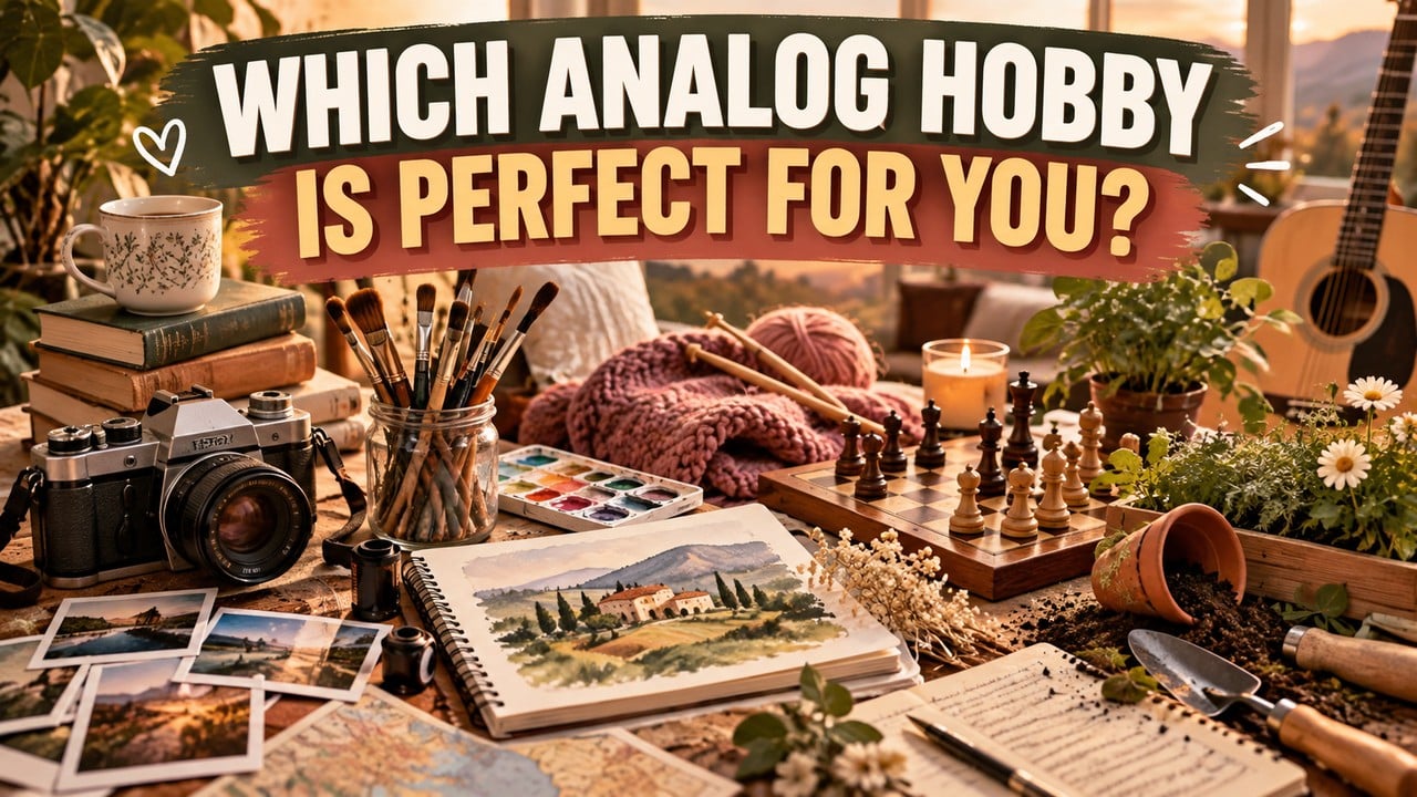 Which Analog Hobby Is Perfect for You?