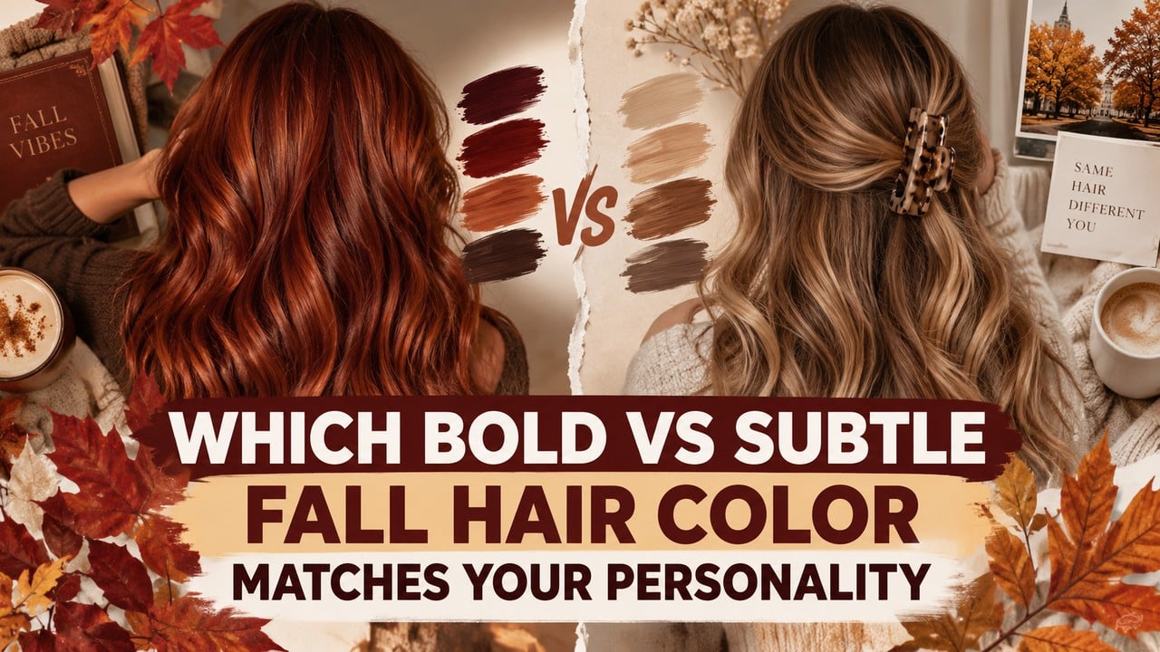 Which Bold vs Subtle Fall Hair Color Matches Your Personality