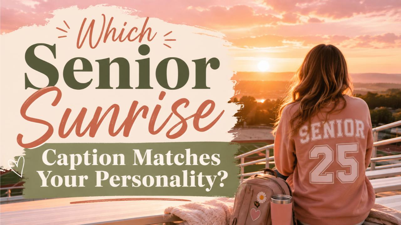 Which Senior Sunrise Caption Matches Your Personality?