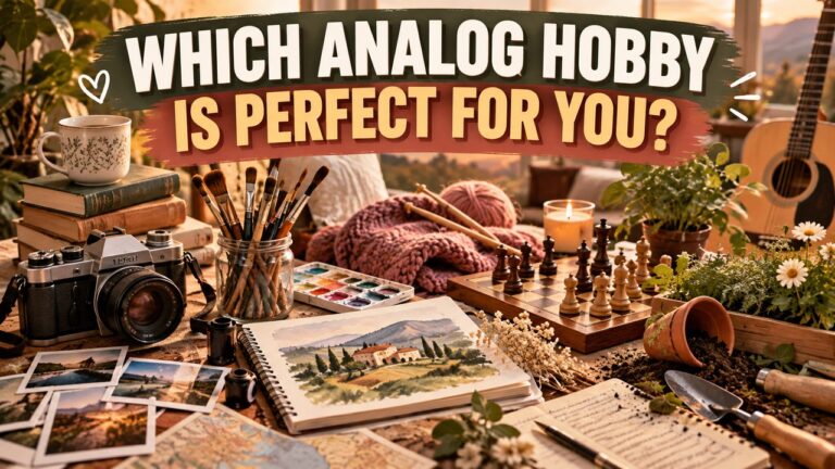 Which Analog Hobby Is Perfect for You?