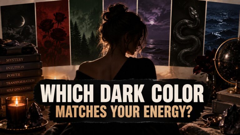 Which Dark Color Matches Your Energy?